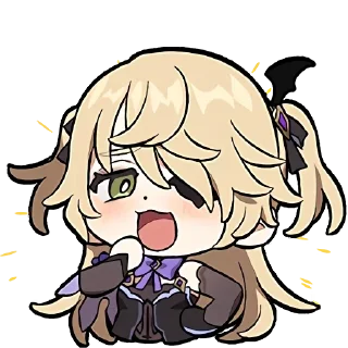 🤣 emoji genshin official chibi emotes Telegram sticker 8 of 37