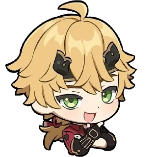 🤔 emoji genshin official chibi emotes Telegram sticker 24 of 37