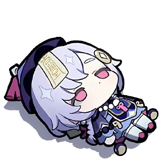 😶 emoji genshin official chibi emotes Telegram sticker 10 of 37