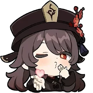 😘 emoji genshin official chibi emotes Telegram sticker 13 of 37