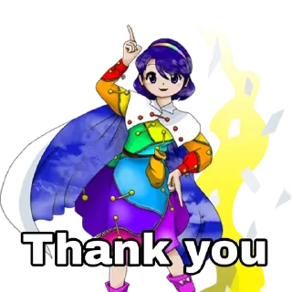 Sticker from Touhou reference
