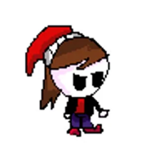 😌 emoji FNF Lullaby gif @MC363 Telegram sticker 23 of 49