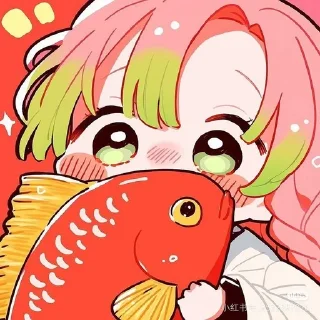 🐠 emoji Мицури Канроджи @Anim_StikersU Telegram sticker 2 of 45