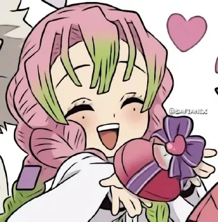 💝 emoji Мицури Канроджи @Anim_StikersU Telegram sticker 10 of 45