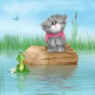 ВЕСЕЛЫЕ КОТЫ Алексея Долотова sticker 4