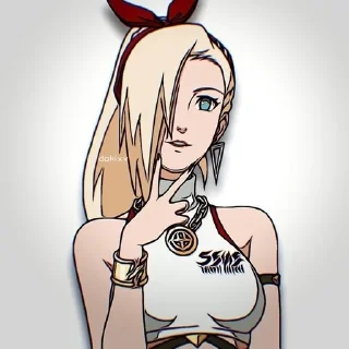 🌼 emoji 山中いの - @narutocastle Telegram sticker 6 of 25