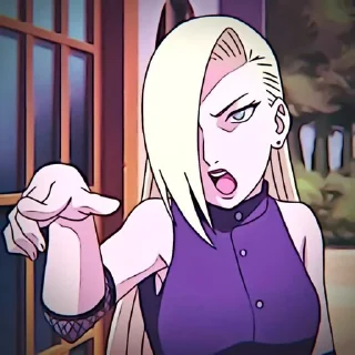 🌼 emoji 山中いの - @narutocastle Telegram sticker 2 of 25