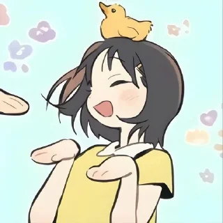 🦆 emoji Мицуми Ивакура @Anim_StikersUWU Telegram sticker 6 of 75