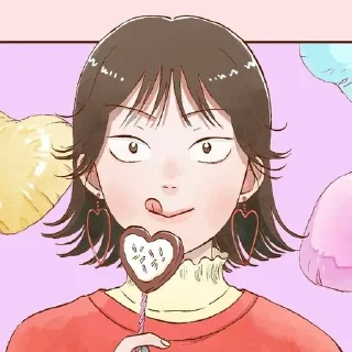 🍫 emoji Мицуми Ивакура @Anim_StikersUWU Telegram sticker 10 of 75