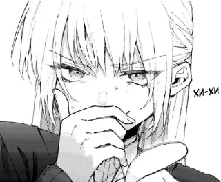 😏 emoji Аниме тянки Telegram sticker 18 of 99