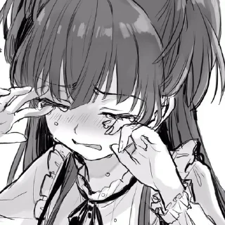 😭 emoji Аниме тянки Telegram sticker 5 of 99
