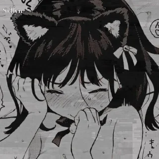 😰 emoji Аниме тянки Telegram sticker 8 of 99