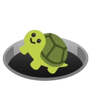 🌟 emoji Черепаха жора возвращение Telegram sticker 22 of 101