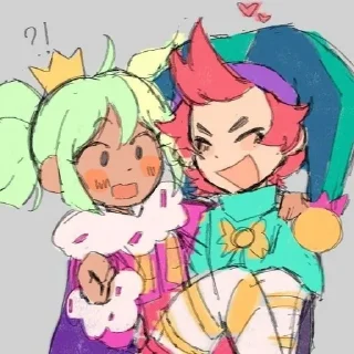 😉 emoji Mandy and Chester Telegram sticker 20 of 100