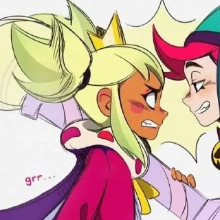 😡 emoji Mandy and Chester Telegram sticker 1 of 100