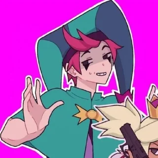😅 emoji Mandy and Chester Telegram sticker 9 of 100
