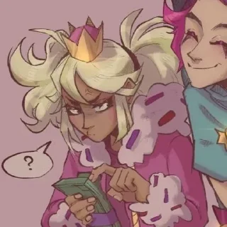 ⁉️ emoji Mandy and Chester Telegram sticker 3 of 100