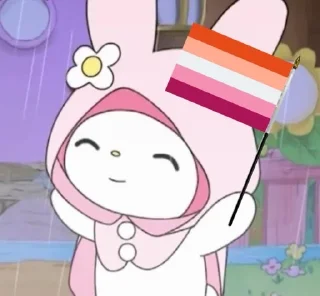 🤍 emoji ⋋✿ Onegai My Melody ✿⋌ Telegram sticker 7 of 60