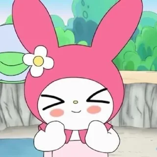 🤧 emoji ⋋✿ Onegai My Melody ✿⋌ Telegram sticker 11 of 60