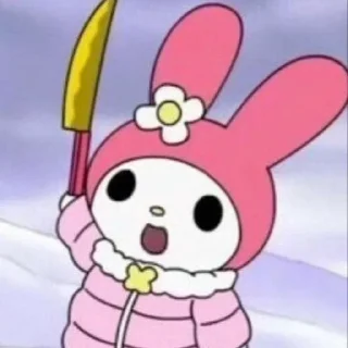 🔪 emoji ⋋✿ Onegai My Melody ✿⋌ Telegram sticker 14 of 60