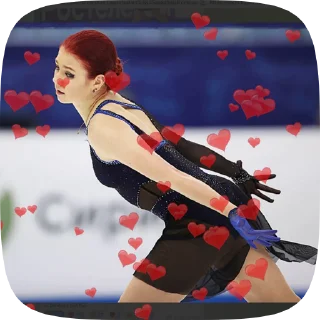 Sticker from Sasha Trusova Quad Queen