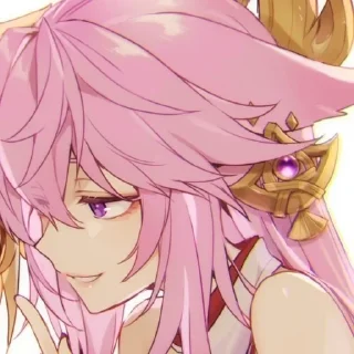 🌟 emoji Yae Miko 1 by @stephanie_group Telegram sticker 5 of 120