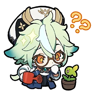 ❓ emoji chibi genshin Telegram sticker 9 of 120