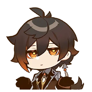 🤷 emoji genshin chibi emotes Telegram sticker 9 of 119