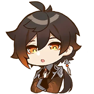 😟 emoji genshin chibi emotes Telegram sticker 7 of 119