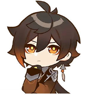 🤔 emoji genshin chibi emotes Telegram sticker 8 of 119