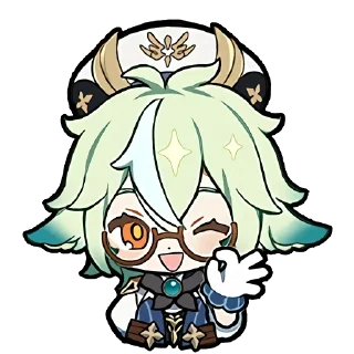 😄 emoji chibi genshin Telegram sticker 7 of 120