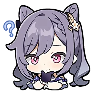🤔 emoji genshin chibi emotes Telegram sticker 22 of 119