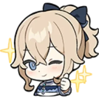 👍 emoji chibi genshin Telegram sticker 24 of 120