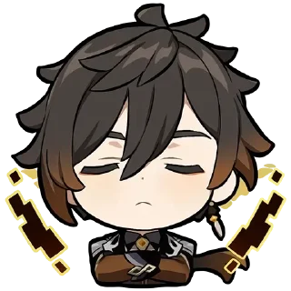 😤 emoji genshin chibi emotes Telegram sticker 10 of 119