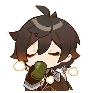 😌 emoji genshin chibi emotes Telegram sticker 6 of 119