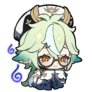 😥 emoji chibi genshin Telegram sticker 10 of 120