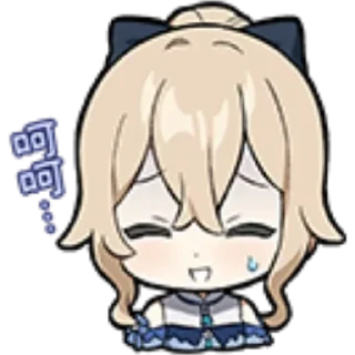😅 emoji chibi genshin Telegram sticker 23 of 120