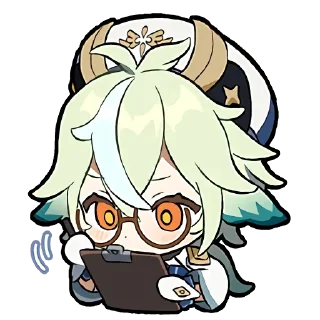 🤔 emoji chibi genshin Telegram sticker 12 of 120