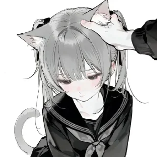 💇 emoji catboys/catgirls @rama_11037 Telegram sticker 6 of 53