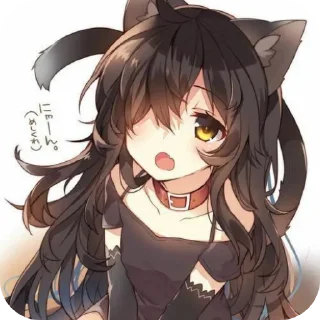 💇 emoji catboys/catgirls @rama_11037 Telegram sticker 3 of 53