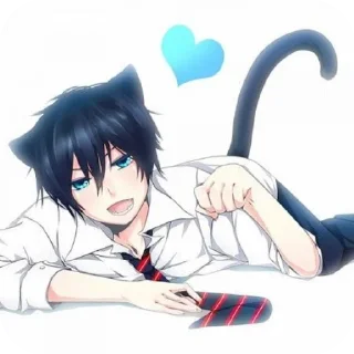 💇 emoji catboys/catgirls @rama_11037 Telegram sticker 10 of 53