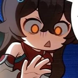 😱 emoji GENSHIN AMBER🍎 Telegram sticker 11 of 18