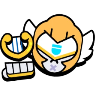 Sticker from Brawl Stars pins "Angel vs Demons"