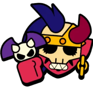 Sticker from Brawl Stars pins "Angel vs Demons"