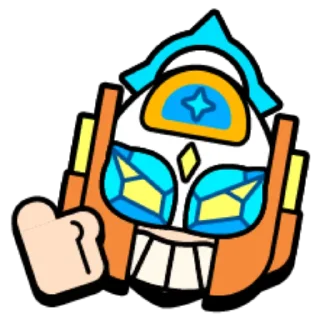 Sticker from Brawl Stars pins "Angel vs Demons"