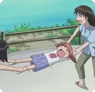 😵 emoji Azumanga Daioh Telegram sticker 18 of 53