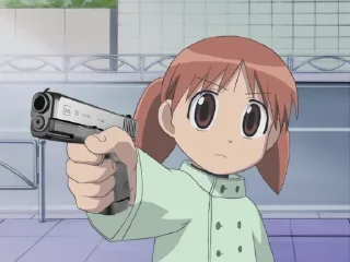 🔫 emoji Azumanga Daioh Telegram sticker 20 of 53