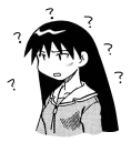 ❓ emoji Azumanga Daioh Telegram sticker 18 of 27