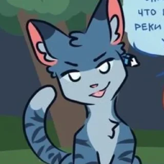 Sticker from Коты-воители Воробей