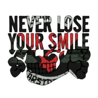 Sticker from ООН Never Lose Your Smile